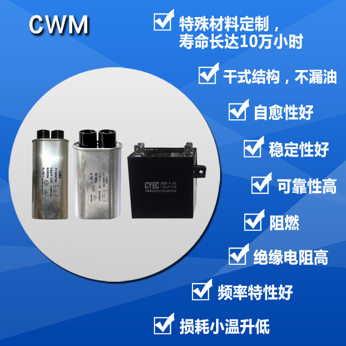 CWM 0.90μF±3% 2100V.AC
